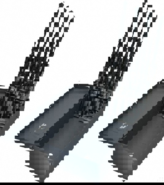 Drill Bit Set: Taper Length Drill Bits, 15 Pc, 118 °, High Speed Steel